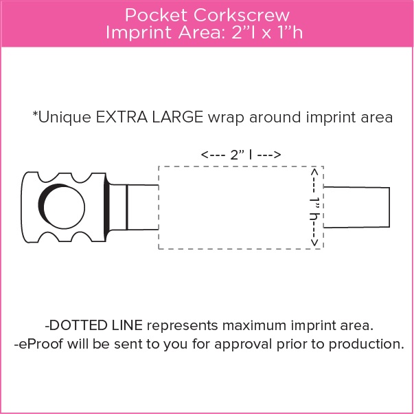 Pocket Corkscrew Imprint Area